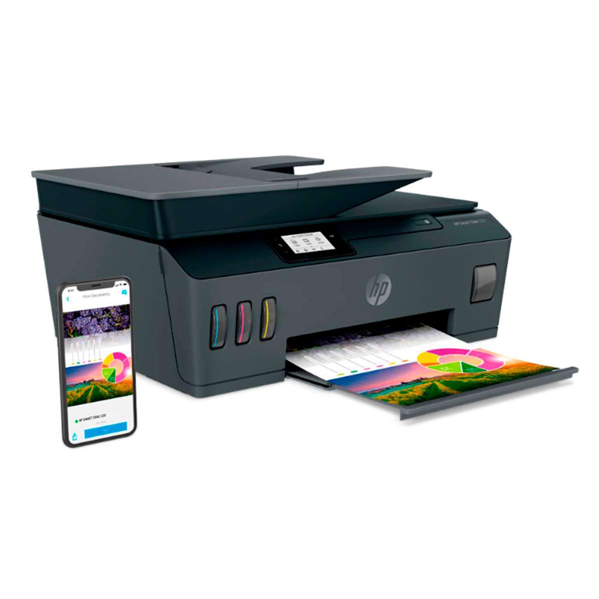 Impresora HP Multifunción  Smart Tank 530 Color Usb Wifi